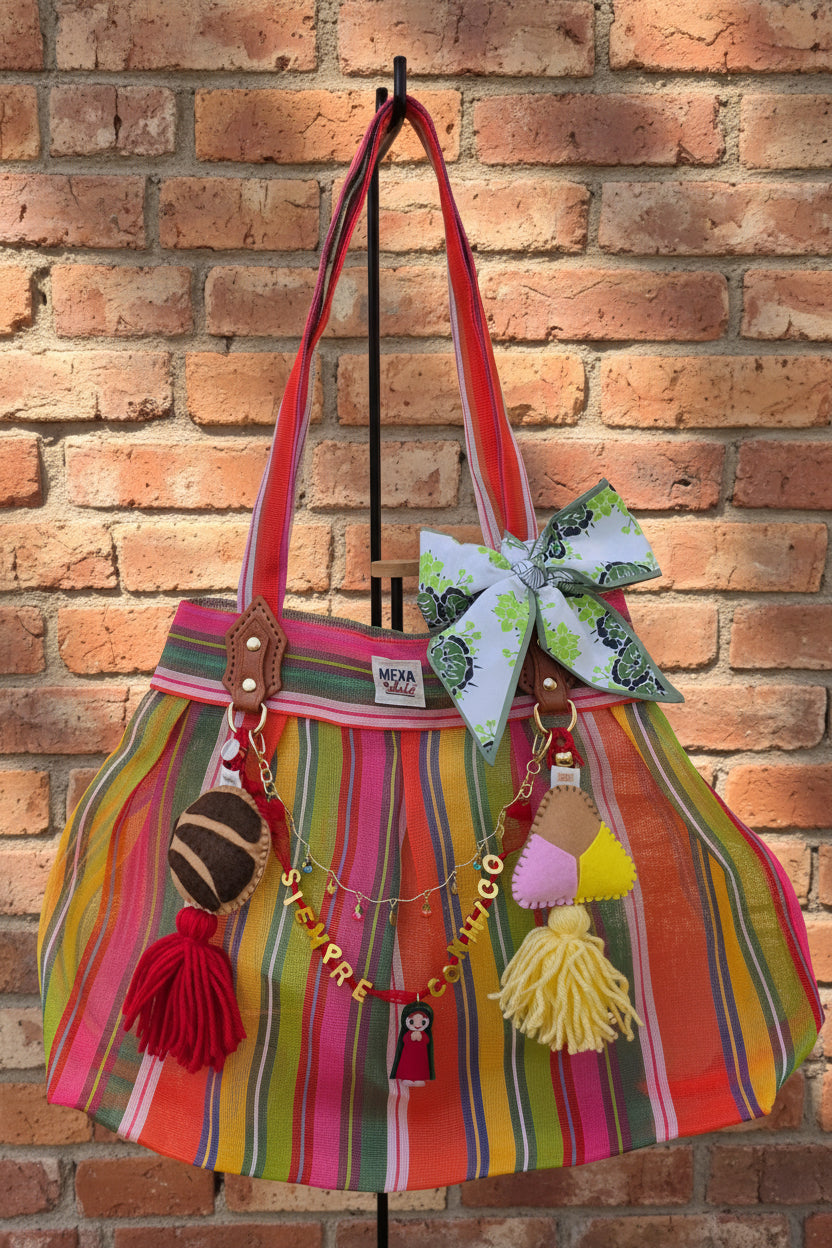 Bolso Canasta Multicolor "Siempre Conmigo"