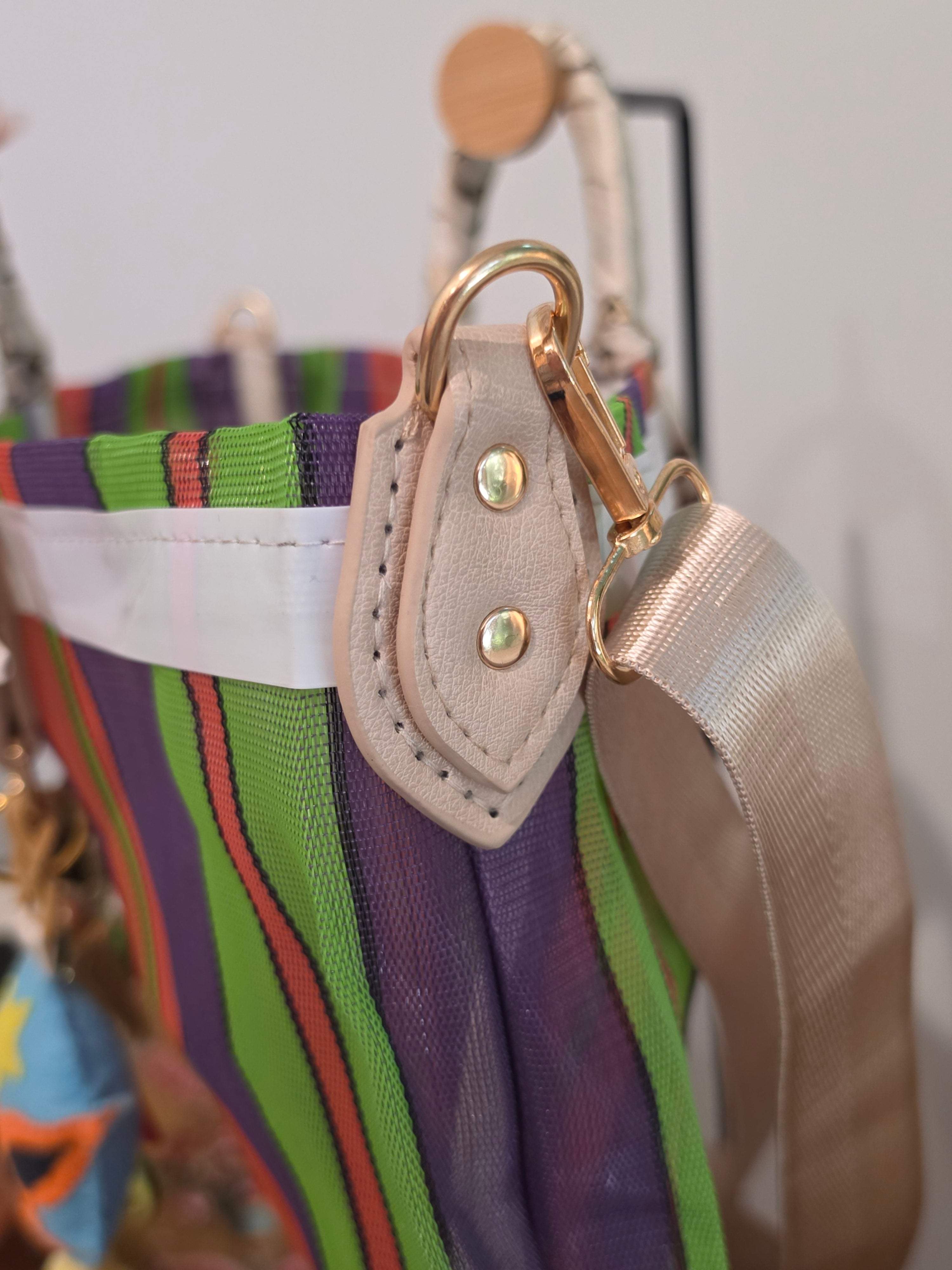 Bolso de Mercado Mediano (M) "Luchador y Paleta Payaso" con Correa Ajustable