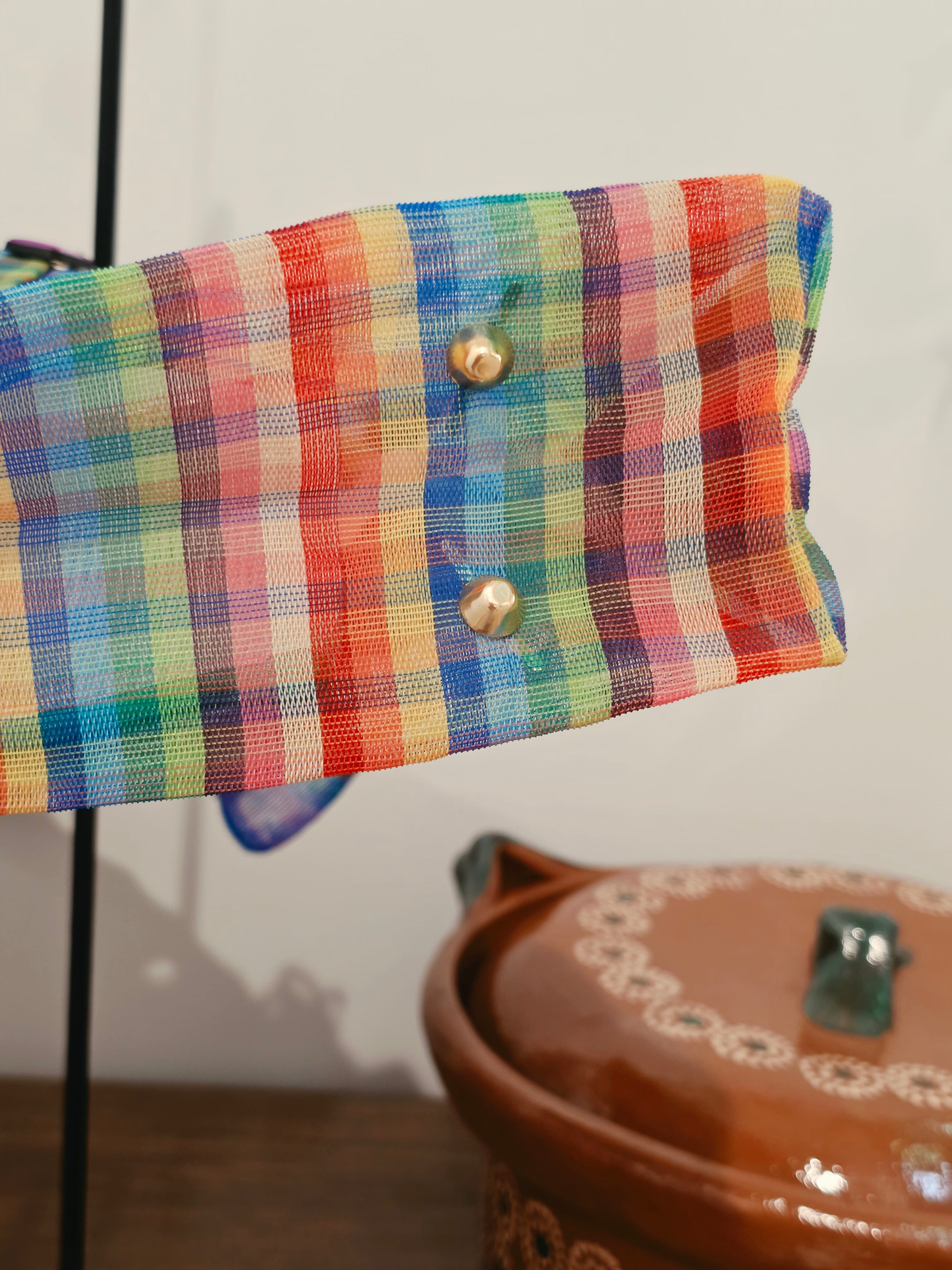Tote Bag Premium de Mercado "Fiesta Mexicana" - Multicolor con Dijes y Dijes de Colección
