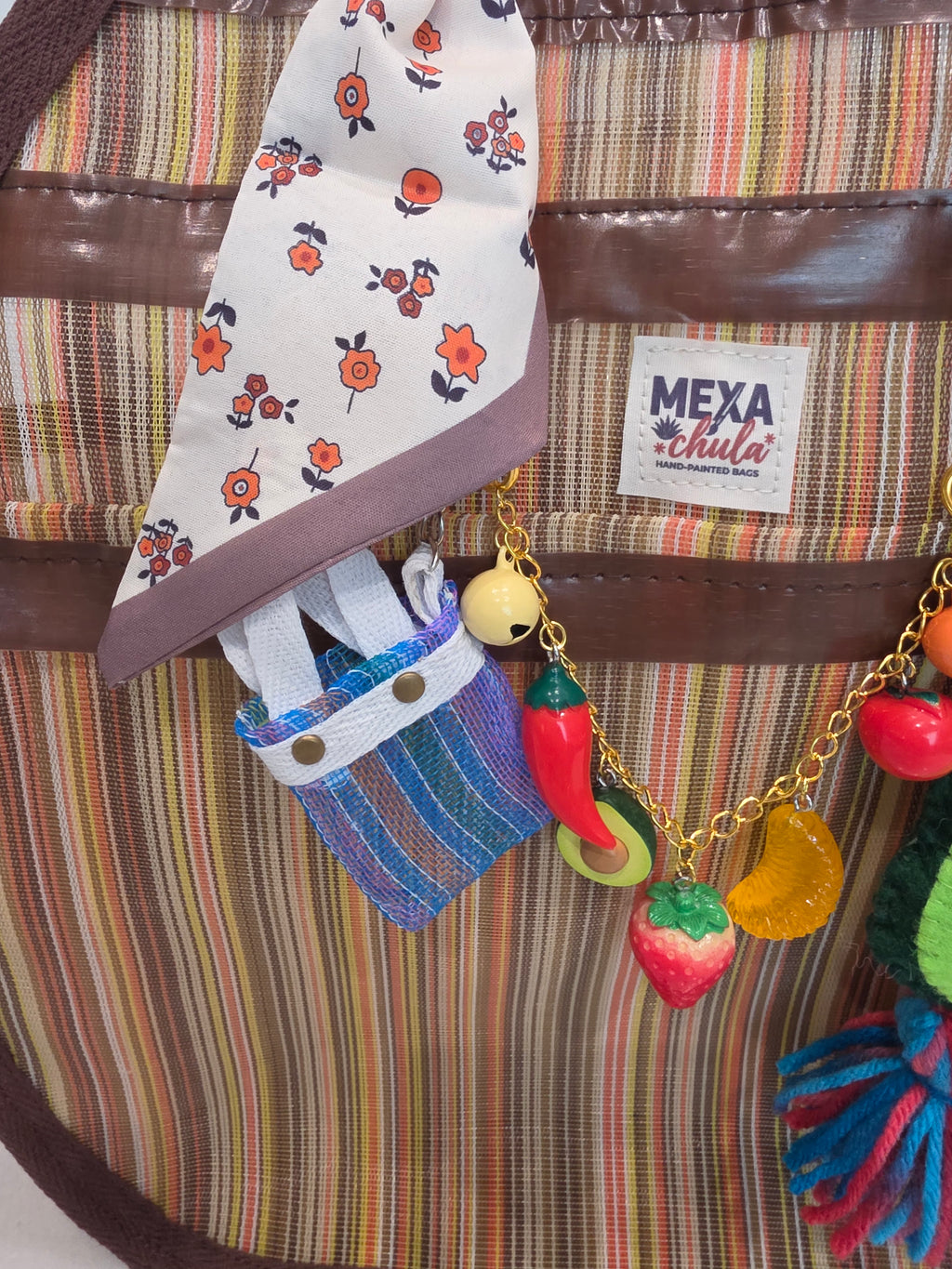 Bolso Circular Mediano "El Mercadito Tradicional"