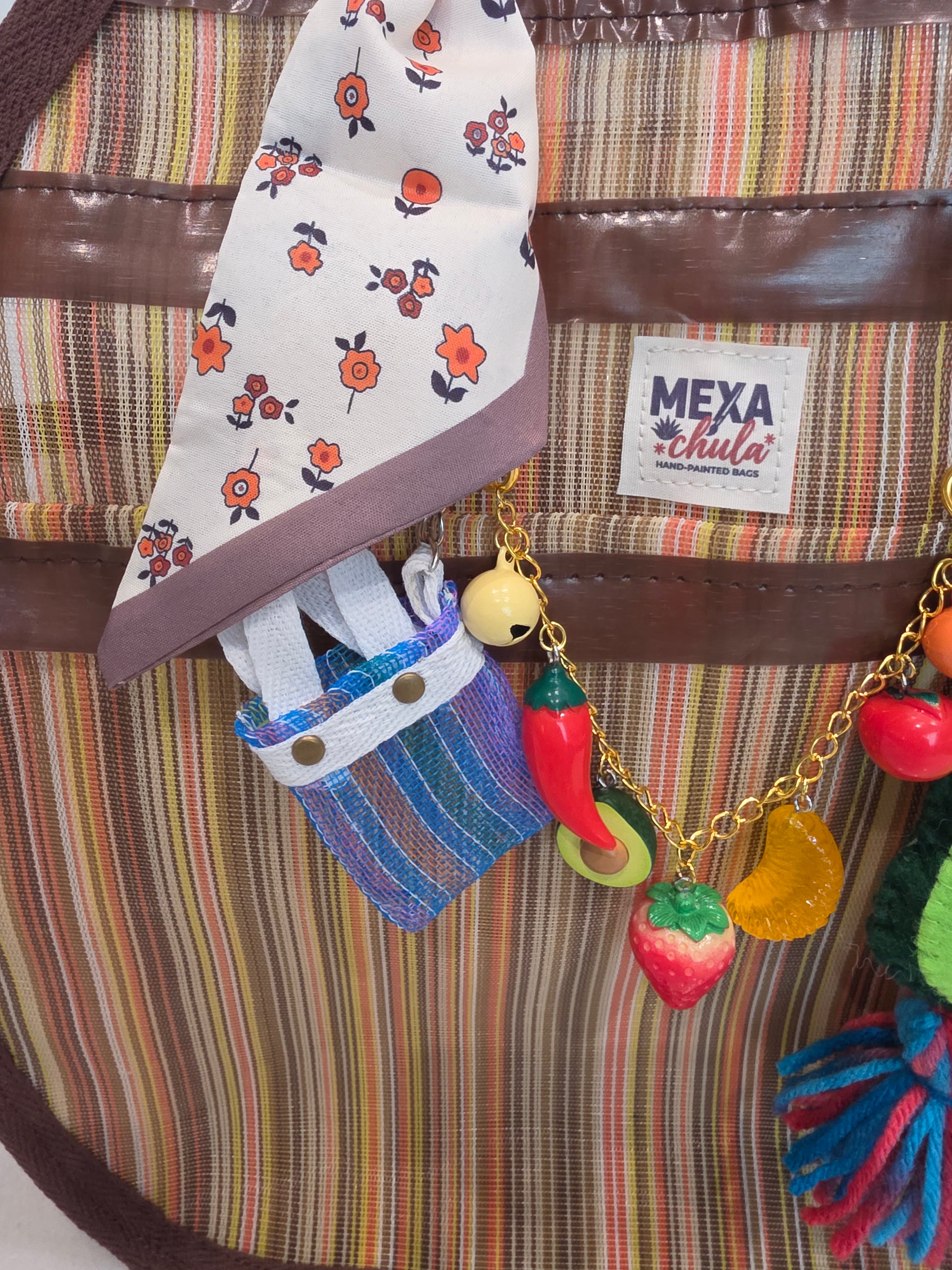 Bolso Circular Mediano "El Mercadito Tradicional"