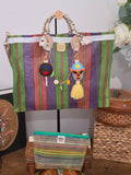 Bolso de Mercado Mediano (M) "Luchador y Paleta Payaso" con Correa Ajustable