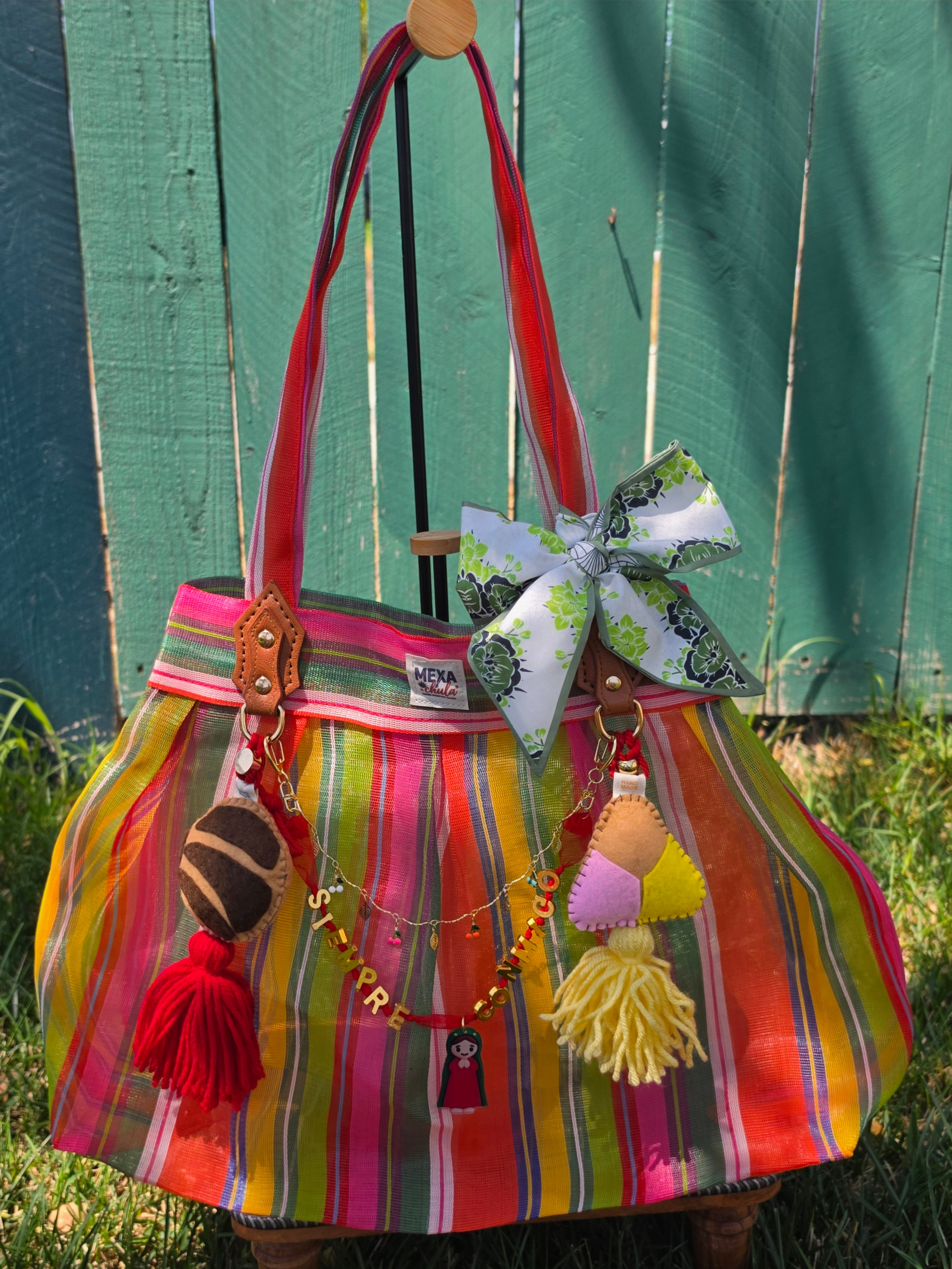 Bolso Canasta Multicolor "Siempre Conmigo"