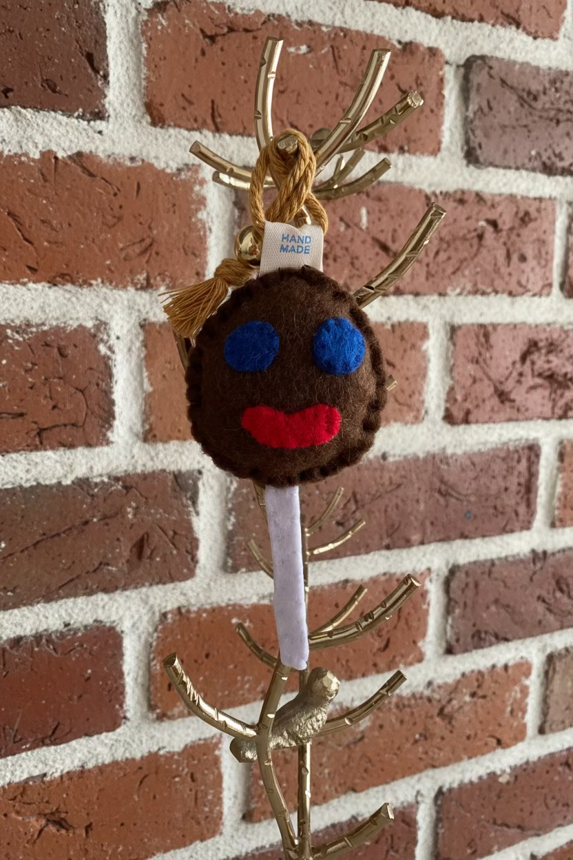 Llavero Artesanal de Fieltro "Paleta Payaso Clásica"