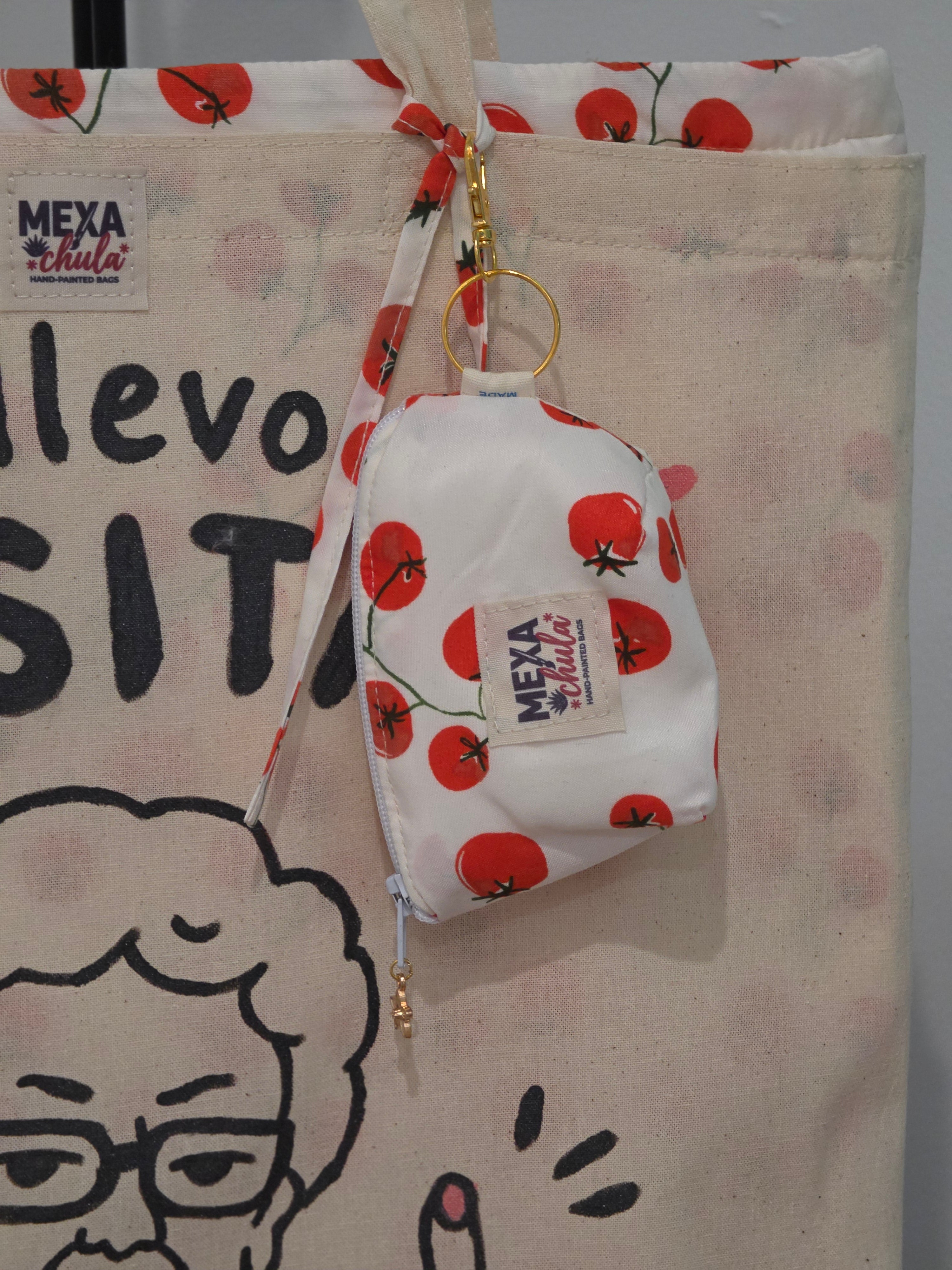 Tote Bag de Mercado "Cositas de Señora" (Manta/Lino) - Set Premium 2 en 1 Desmontable